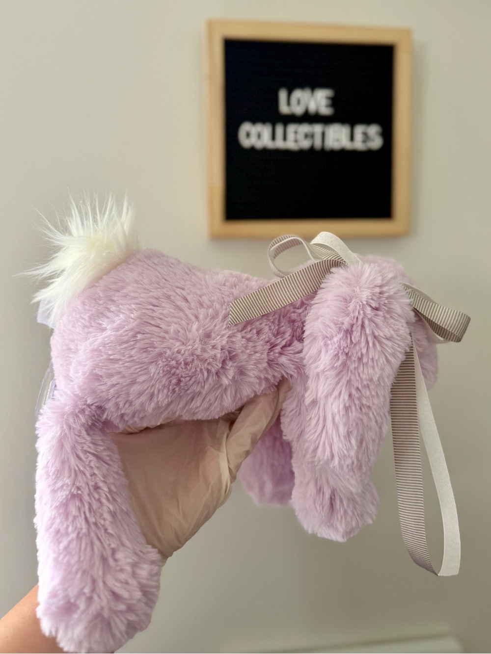 Authentic Jellycat Smudge Lavender Rabbit - Picture 3 of 8